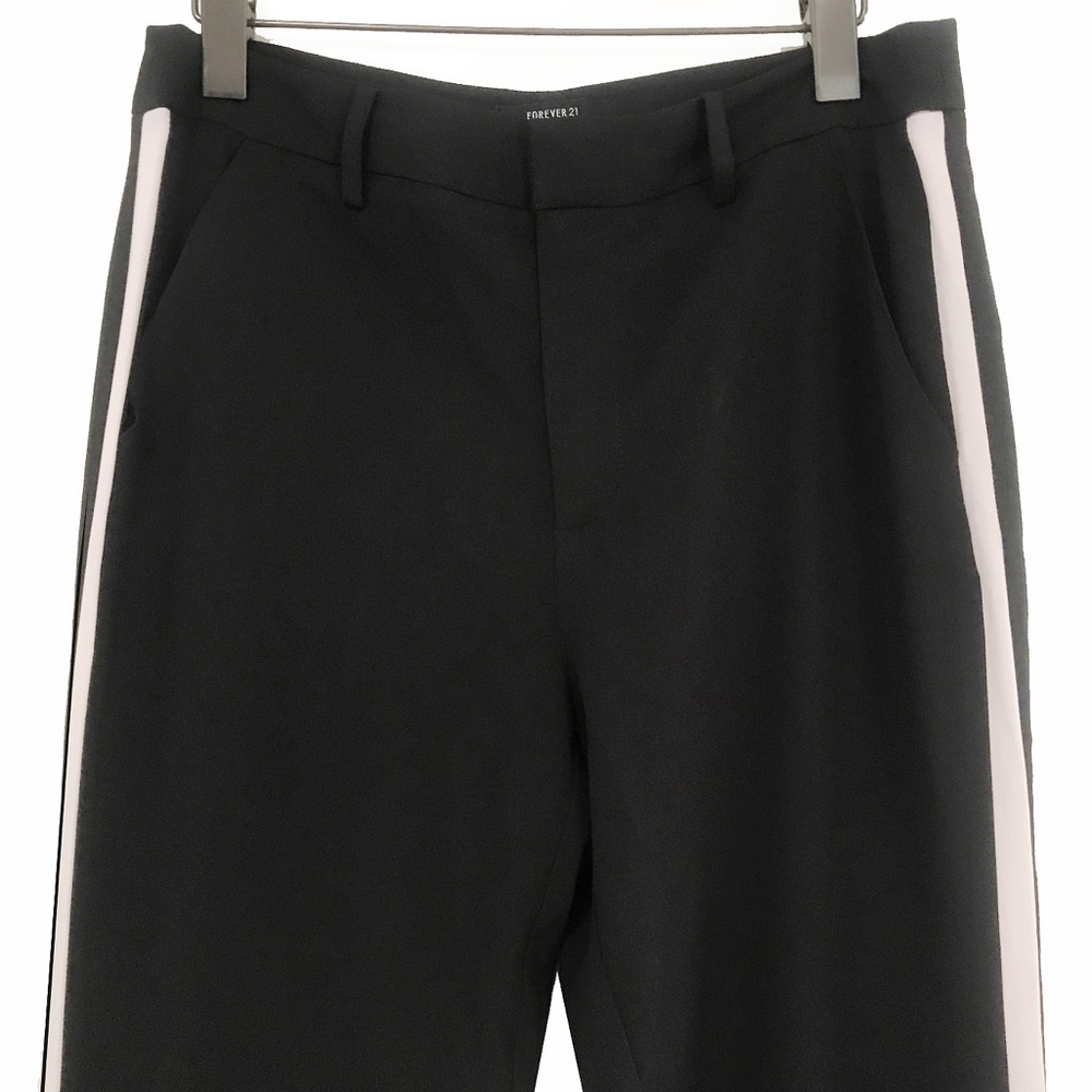 Black Pants with White Side Stripe NWOT - Size M - Picture 2 of 7
